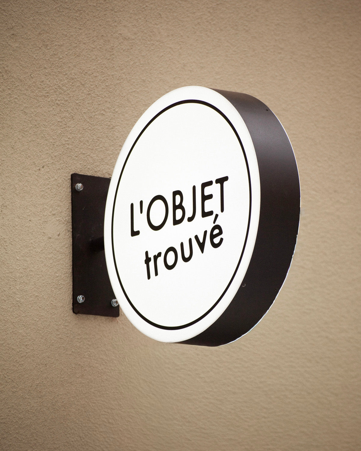 LED round blade sign - Ø20 inch