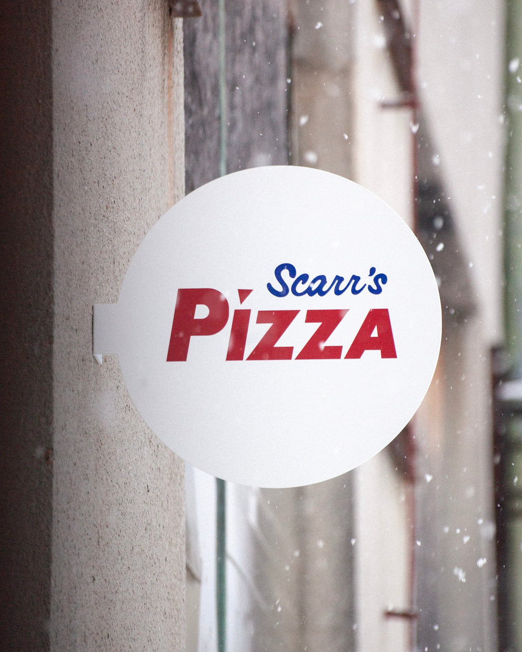 Round blade sign - large