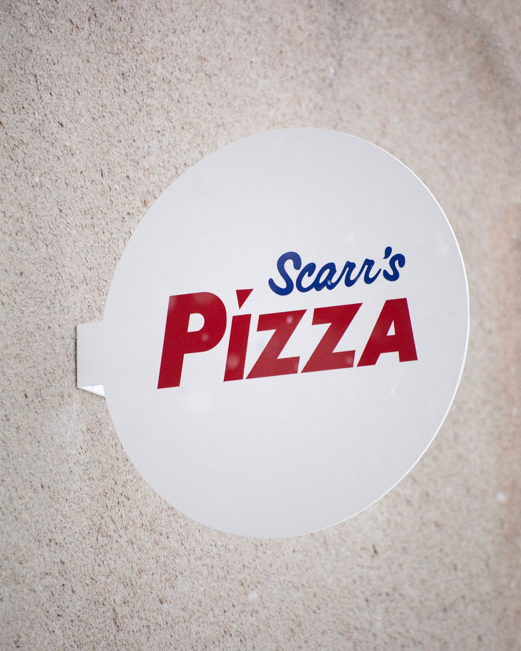 Round blade sign - large